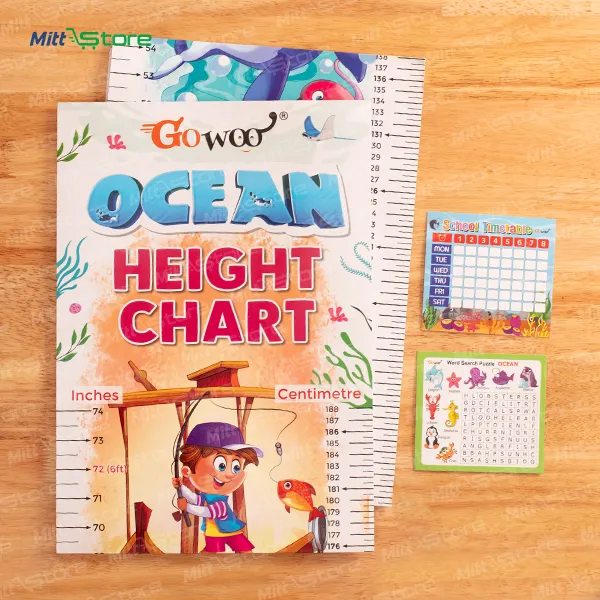 Ocean Height Chart | Kids Growth Measuring Wall Chart