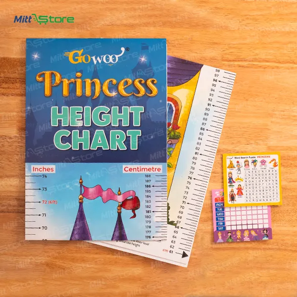 Princess Height Chart | Kids Growth Measuring Wall Chart