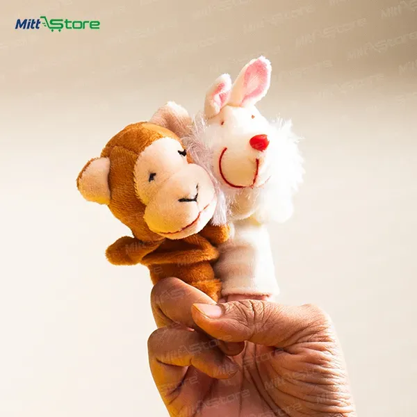 Animal and Bird Finger Puppets – Set of 10 Soft Fabric Toys for Storytelling & Learning