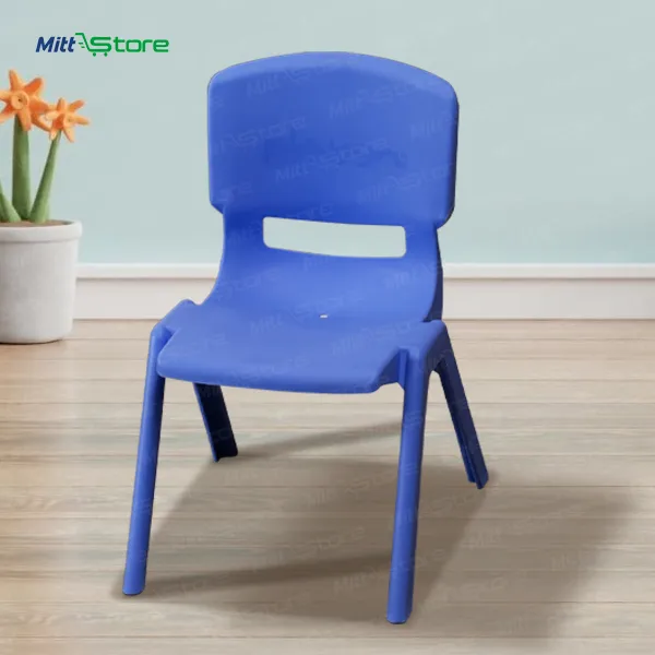 Blue Kids Chair – Sturdy Plastic Build, Lightweight & Easy to Clean