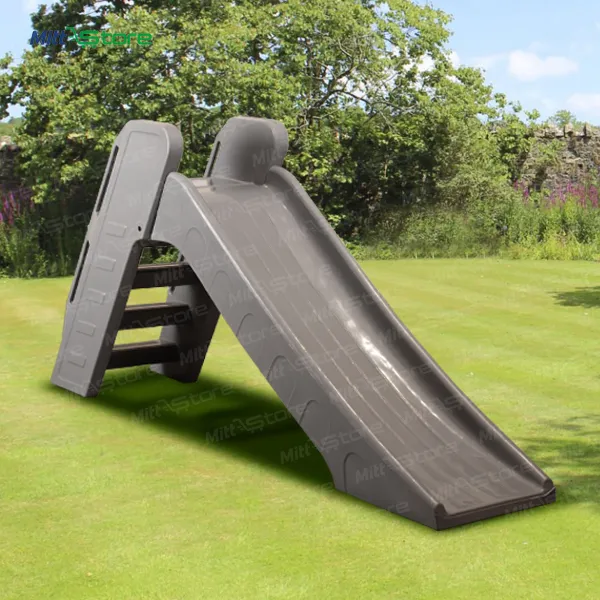 Massive Grey Extra-Large Thrilling Slide for Kids Big Outdoor Fun