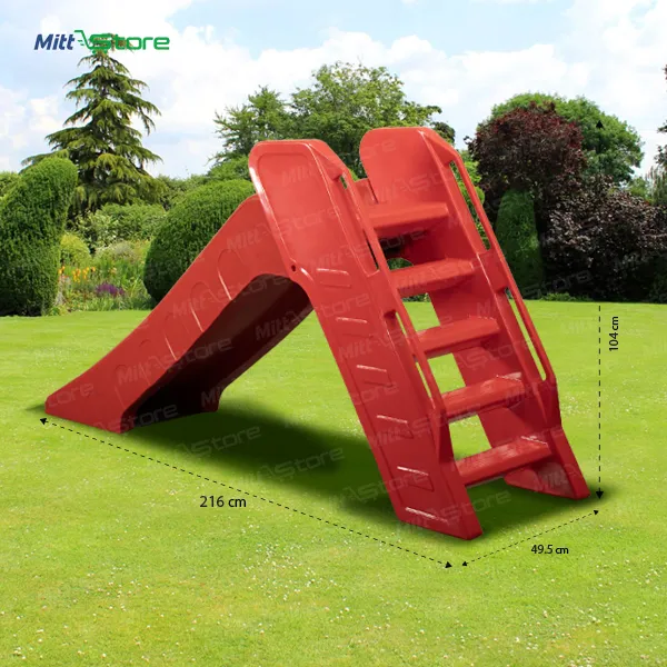 Red Thrilling Slide for Big Outdoor Fun For Kids 