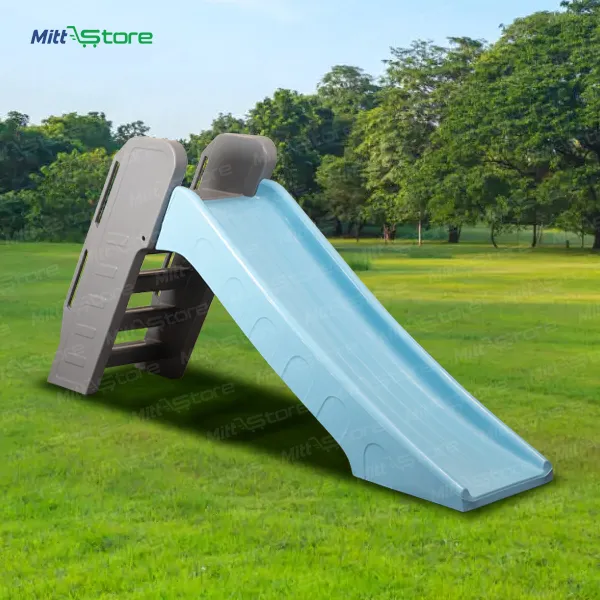 Grey & Light blue Slide for kids | Extra-Large, Thrilling Slide for Big Outdoor Fun