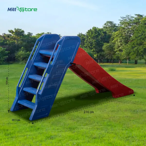 Massive Slide Blue & Red For Kids | Extra-Large, Thrilling Slide for Big Outdoor Fun