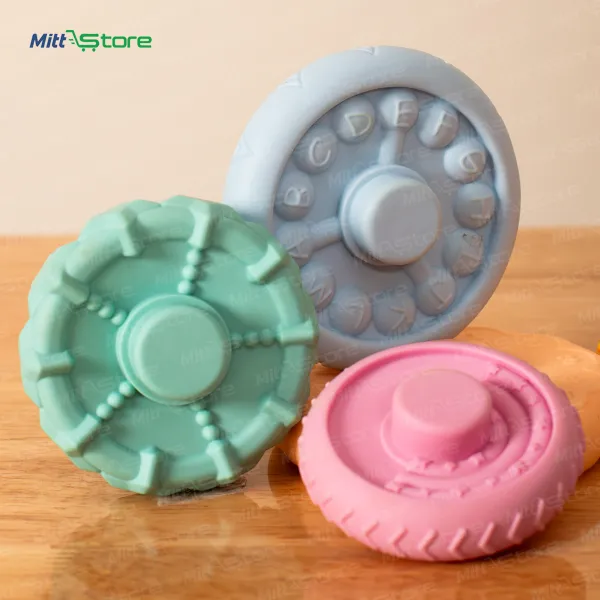 Silicone Stacking Rings Toy | Hippo Topper Sensory Teether & Building Blocks