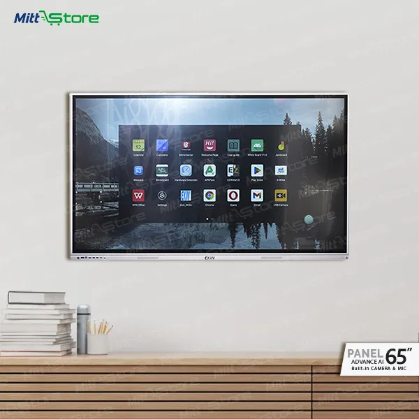 65-inch 4K Interactive Flat Panel with AI-Integretion & Built-in Camera & Mic