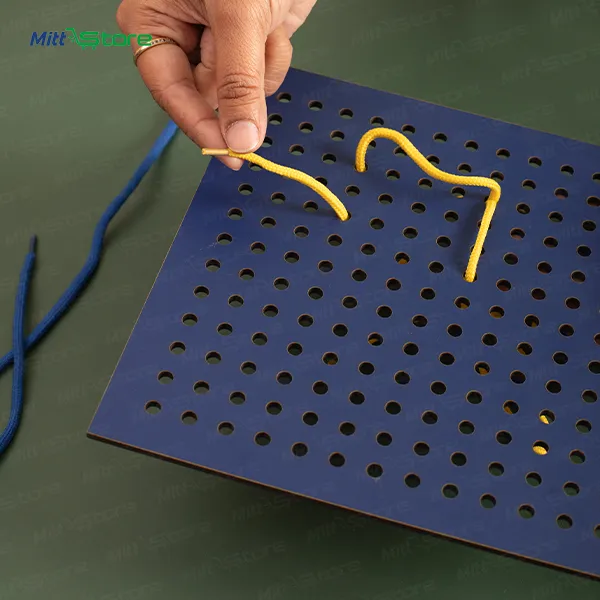 Lacing Board with Strings – Fun & Skill-Building Hands-On Activity