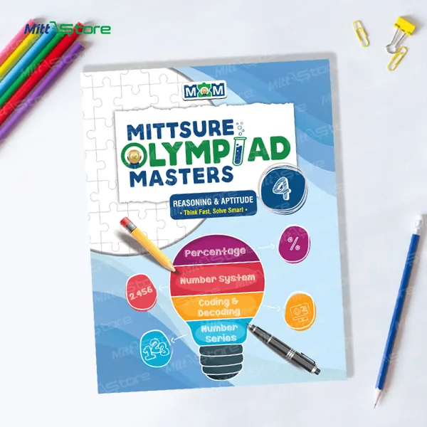 Olympiad Masters Reasoning & Aptitude Workbook for Class 4 – Logical Thinking & Competitive Exam Preparation