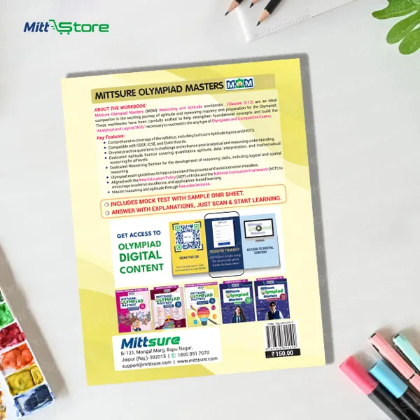 Olympiad Masters Reasoning & Aptitude Workbook for Class 9 – Logical Thinking & Competitive Exam Preparation
