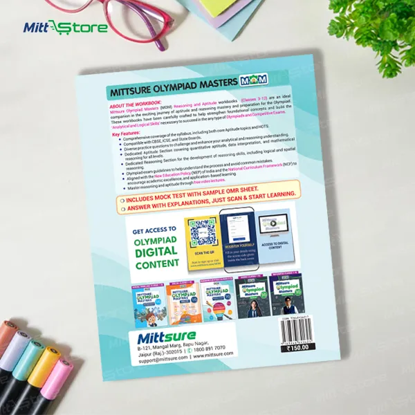 Olympiad Masters Reasoning & Aptitude Workbook for Class 10 – Logical Thinking & Competitive Exam Preparation