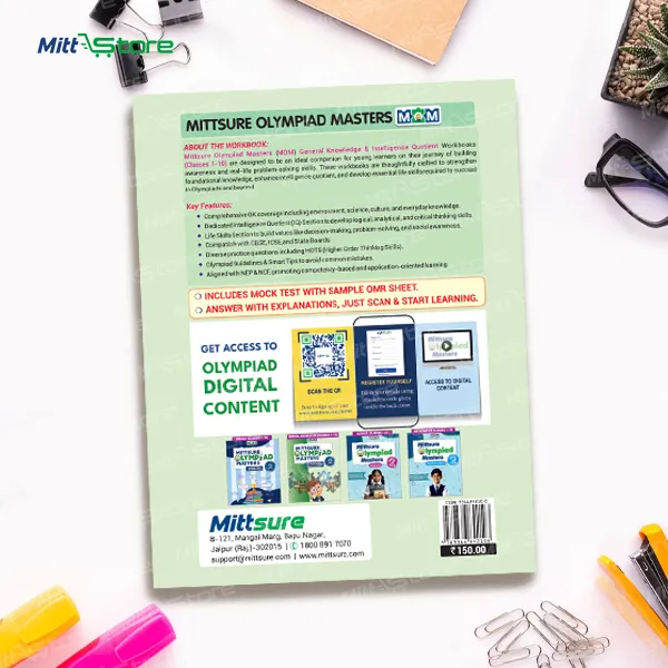 Olympiad Masters GK & IQ Workbook for Class 2 – General Knowledge, Reasoning & Life Skills
