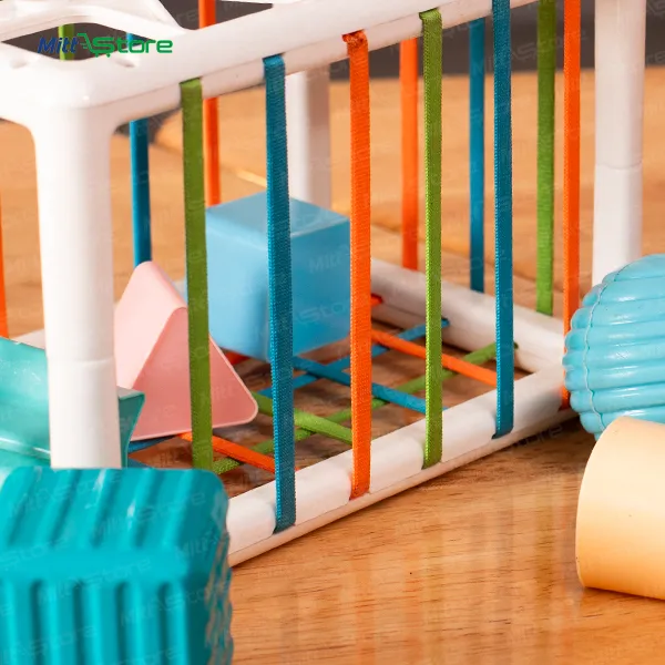 Prism Cube – Geometric Shape & Texture Sorter Cube Stacking Set Kids