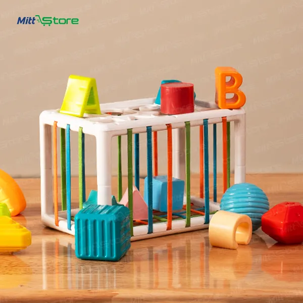 Prism Cube – Geometric Shape & Texture Sorter Cube Stacking Set Kids