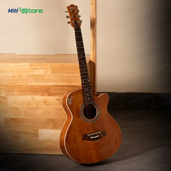 Walnut Wood Acoustic Guitar for Beginners – 6 String Learning Guitar for Kids & Beginners