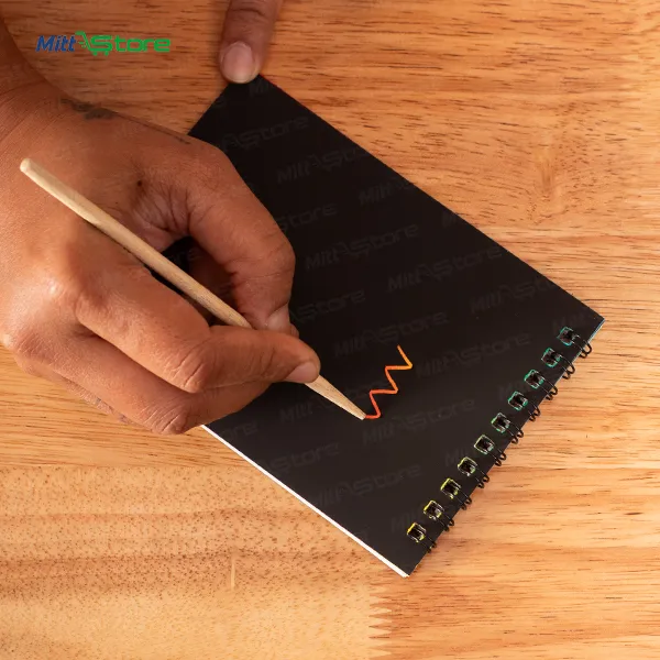 Space Artistic Scratch Art Kit & Note Set for Kids