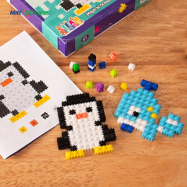 Gear Builders Marine Theme  Interlocking Creative Construction Set for Kids