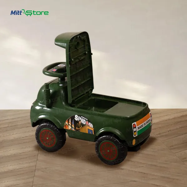 Army green Color City Patrol Cruiser | Toddler Foot-to-Floor Ride-On Toy for Kids
