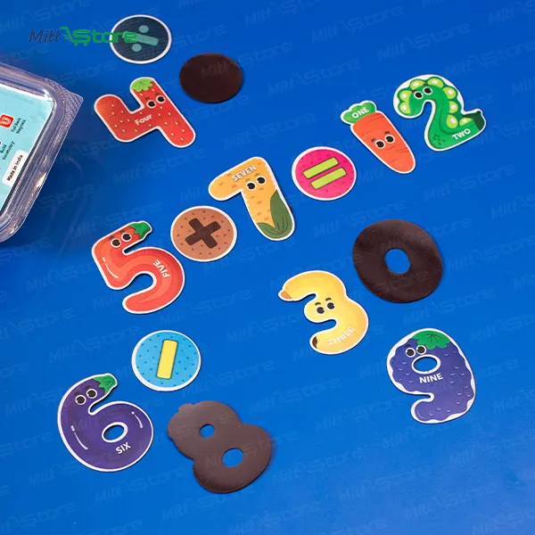 Number Learning Magnets | Illustrated Math & Counting Set for Kids