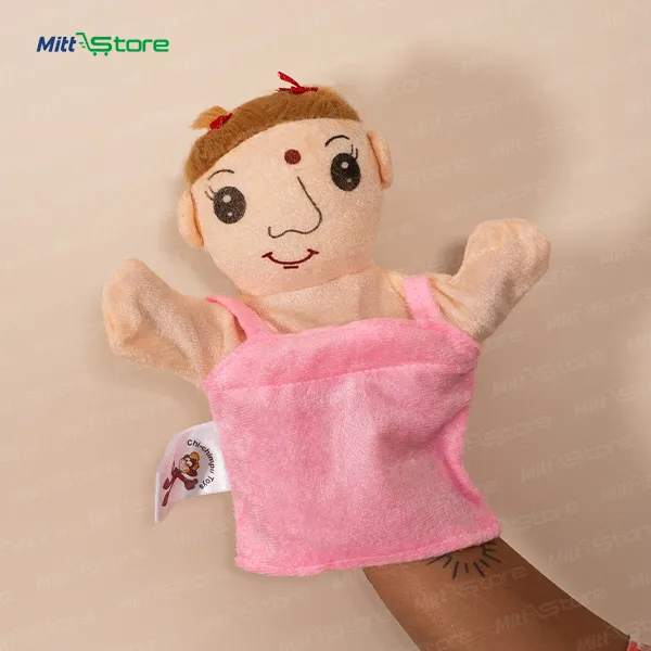 Hand Puppet Role-Play Character : Girl | Stuffed Animal Hand Puppets Toys | Story Telling Puppet | Educatioal & Learning Toddlers for Childern