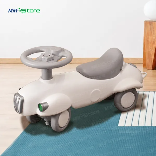 White and Grey Vintage Speedster Rock & Ride – Convertible Toddler Walker and Rocker