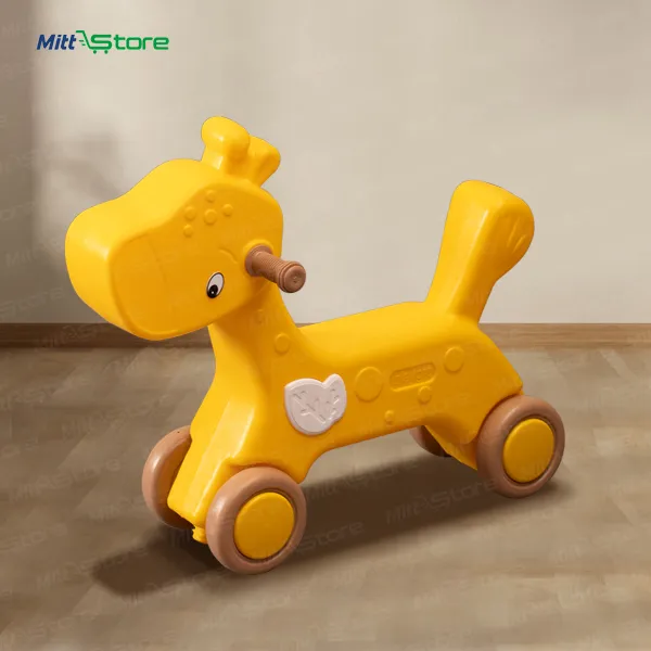 Savanna Sprinter Giraffe Ride-On – Bright Yellow Toddler Roller