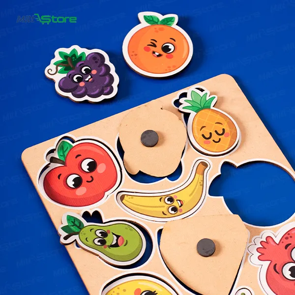 Magnetic Fruit Garden – Tactile Identification Puzzle