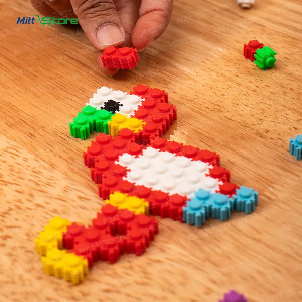 Mini Gear Builders Animal Theme– Interlocking Creative Construction Set