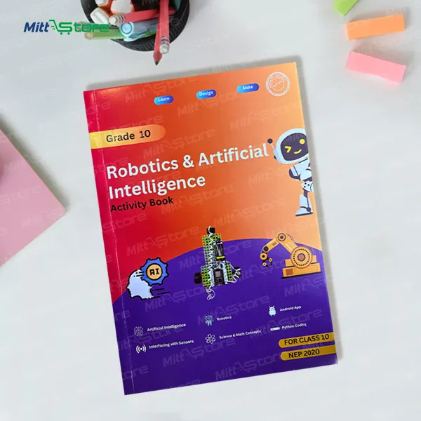 Robotics & Artificial Intelligence Book for Class 10 | STEM Learning with Coding & Projects | 14 to 16 Years