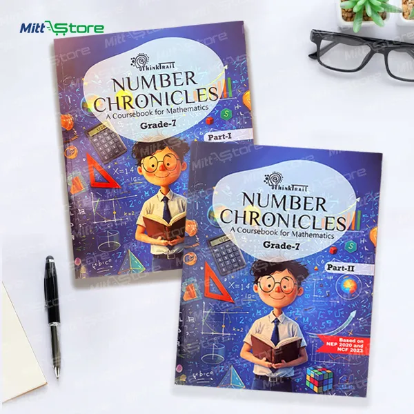 New Curriculum based ThinkTrail Number Chronicles Grade 7 Mathematics Coursebook Combo (Part 1 & Part 2) | NEP 2020 & NCF 2023 Aligned | CBSE Class 7 Maths Book | Age 11-13 Years