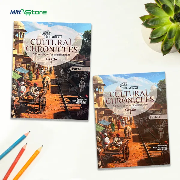 New Curriculum-Based ThinkTrail Cultural Chronicles Grade 8 Social Science Coursebook Combo (Part 1 & Part 2) | NEP 2020 & NCF 2023 Aligned | Age 12-13 Years