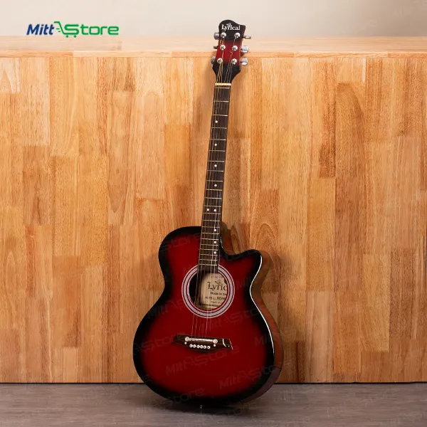 Redwood Acoustic Guitar with Built-in Pickup, 6 Strings, Meranti Body | 7 Years & Above All Ages
