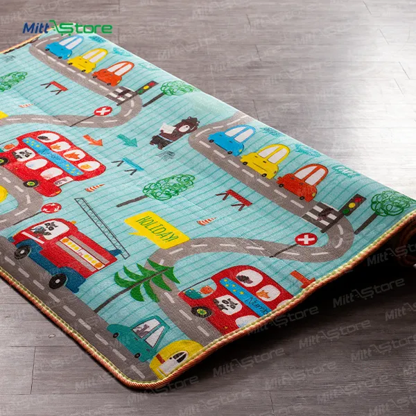 Multicolor EPE Foam Double-sided Printed Floor Mat for Kids | Best for Indoor Outdoor Play | 1 Year & Above Babies Boys Girls