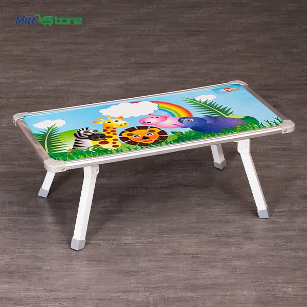 Multicolor Portable Folding Bed Table with Graphic Design for Kids | Best for Indoor Outdoor 5 Years & Above for Boys Girls 
