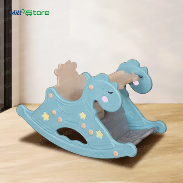 Blue Plastic Baby Horse Rider | Ride-on Toy for Kids | Indoor & Outdoor Rocker Toy | 1-3Year Old Boys Girls