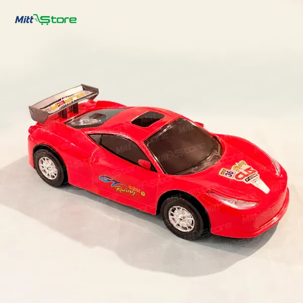 Multicolor Plastic High-Speed Friction Powered Red Turbo Sports Car Toy | Push-and-Go Racing Vehicle for Kids | Toy Vehicles & Miniature Toys | 4 Years & Up Boys & Girls
