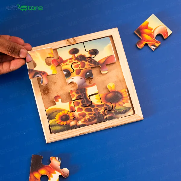 Multicolor Wooden Little Giraffe Puzzle for Kids | Early Skills Safari Animal Activity Wooden Puzzle Toy | Puzzles & Educational Toys | 2-4 Years Old Boys & Girls