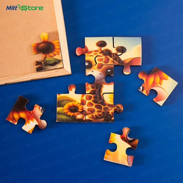 Multicolor Wooden Little Giraffe Puzzle for Kids | Early Skills Safari Animal Activity Wooden Puzzle Toy | Puzzles & Educational Toys | 2-4 Years Old Boys & Girls