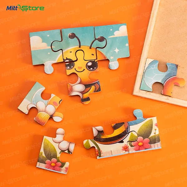 Multicolor Wooden Happy Honey Bee Puzzle for Toddlers | Fun Skill-Building Activity Wooden Puzzle Toy | Puzzles & Educational Toys | 2-4 Years Old Boys & Girls