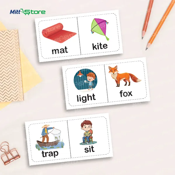 Multicolor  English Dominoes for Kids | English Alphabet, Letter & Word Formation Learning Game | Educational Puzzles & Learning Games | 4-7 Years Old Boys & Girls | PROD_19
