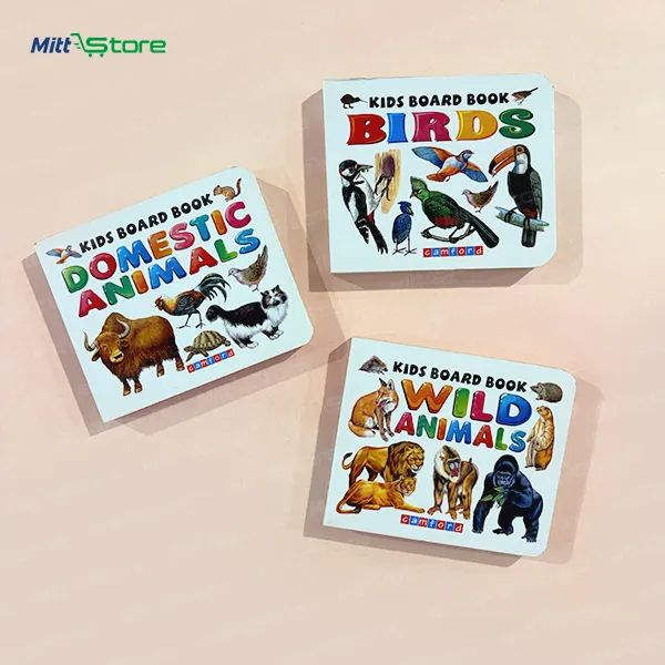 Birds & Animals Learning Board Books Set for Kids | Colourful Animal & Bird Picture Books for Vocabulary, Recognition & Early Learning | Educational Books | 1-4 Years