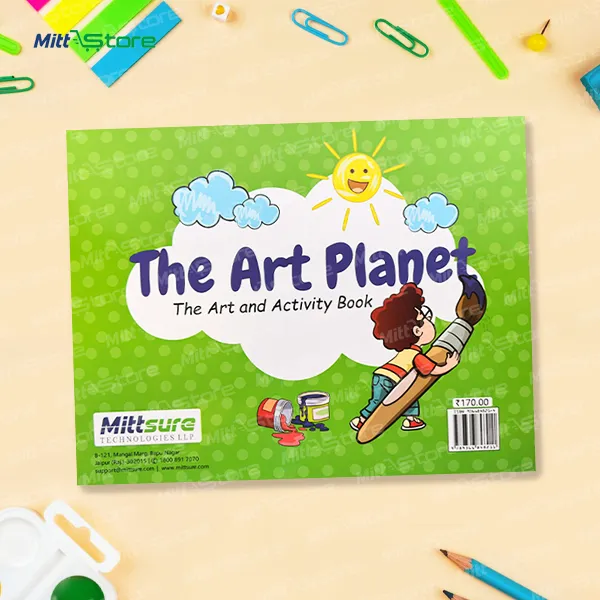 EMagix Art Planet Book Part A for Kids | Fun with Colouring, Vegetable Printing, Paper Pasting and Creative Crafts | Fun Activity Book for 3-4  Years