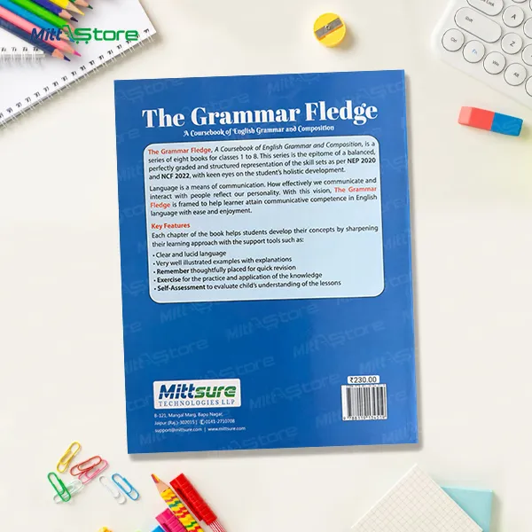 EMagix Grammar Fledge English Book for Class 2 | Learn Grammar, Build Vocabulary and Practise Composition | 7-8 Years