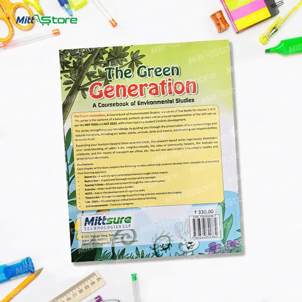 EMagix Green Generation EVS Book for Class 1 | Learn Nature, Animals, and Our Environment Through Fun | 6-7 Years
