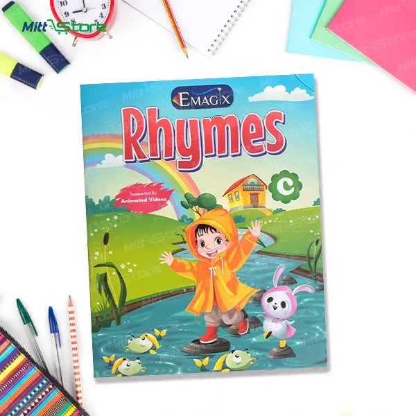 EMagix Rhymes Book for Kids | 26 Fun Rhymes & 4 Activity Worksheets |  Preschool Book for 5 - 6 years