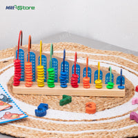 Wooden Calculation Shelf – Abacus Counting & Maths Learning Toy for Kids