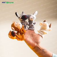 Animal and Bird Finger Puppets – Set of 10 Soft Fabric Toys for Storytelling & Learning