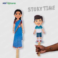 Pack of 6 Family Member Cut-outs – Storytelling & Learning Fun for Kids!