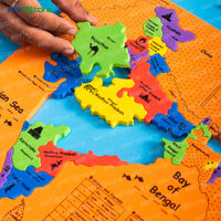Foam India Map Puzzle – Educational Geography Toy for Kids