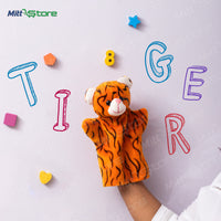 Ferocious Tiger Hand Puppet Toy, Story Telling Puppet for Kids, Hand Puppet Toy, Plush Animals Hand Puppet Toys, Fun Play Learning Toys