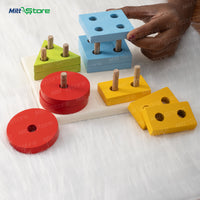 Shape Sorter Board with String – A Fun Way to Learn Shapes & Colors